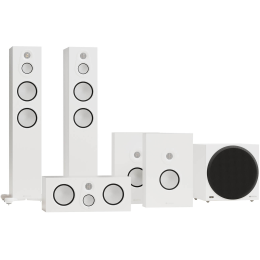 Monitor Audio Silver 300 5.1 AV System 8G (Satin White / Biały Satyna) - Zestaw Kolumn Kina Domowego 5.1