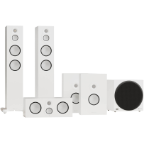 Monitor Audio Silver 300 5.1 AV System 8G (Satin White / Biały Satyna) - Zestaw Kolumn Kina Domowego 5.1