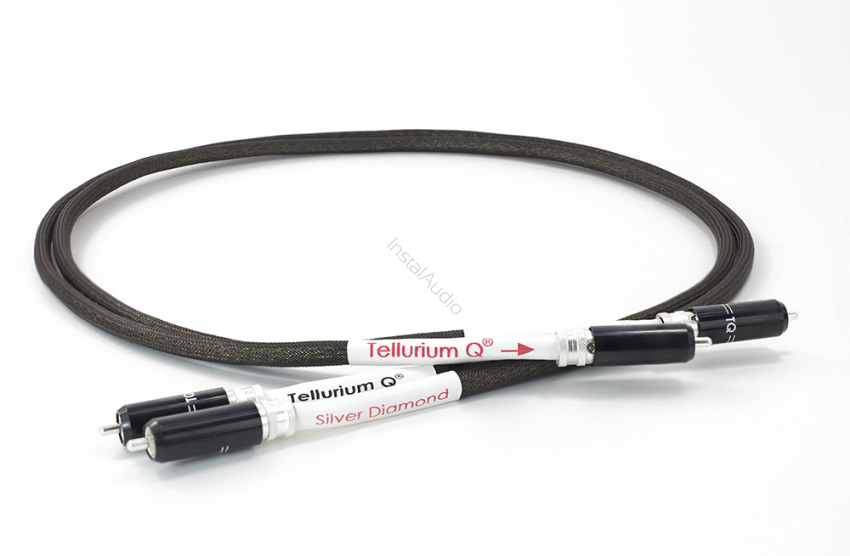 Tellurium Q Silver Diamond RCA Cable - 2x2.5m - Interkonekt analogowy RCA - Raty 20x0% - Darmowa dostawa od 100 zł - PayPo - Leasing - Odsłuchy Konin - Specjalna oferta!