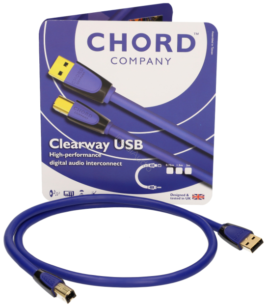 Chord Company Clearway USB Digital Audio Interconnect A-B - 0.75m - Przewód USB - Raty 20x0% - Darmowa dostawa od 100 zł - PayPo - Leasing - Odsłuchy Konin - Specjalna oferta!