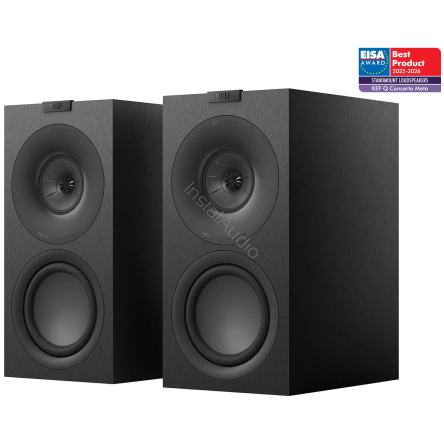 KEF Q Concerto Meta (Czarny / Satin Black) - Kolumny podstawkowe - Raty 20x0% - Darmowa dostawa od 50 zł - PayPo - Leasing - Odsłuchy Konin - Specjalna oferta!