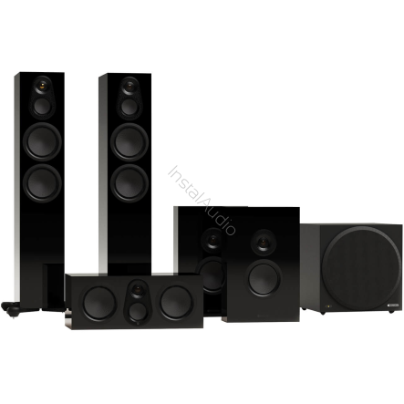Monitor Audio Silver 300 5.1 AV System 8G (Black Gloss / Czarny Połysk) - Zestaw Kolumn Kina Domowego 5.1