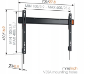 Vogels W50080 - Uchwyt Płaski do telewizora TV - Raty 20x0% - Darmowa dostawa od 100 zł - PayPo - Leasing - Odsłuchy Konin - Specjalna oferta! - 2