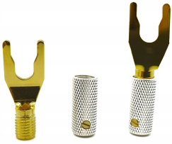 Wireworld Uni-Term Gold Spade with socket - Wtyk widełkowy (1 sztuka) - Raty 20x0% - Darmowa dostawa od 100 zł - PayPo - Leasing - Odsłuchy Konin - Specjalna oferta!