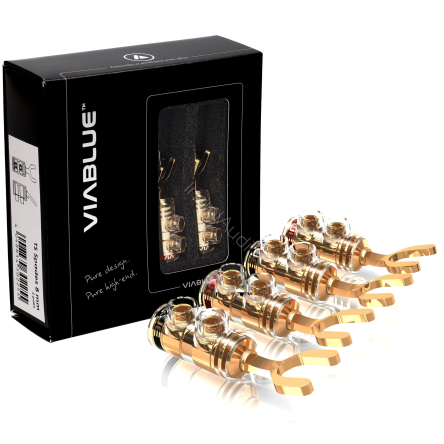 VIABLUE TS Spades 8mm - Wtyki widełkowe - Raty 20x0% - Darmowa dostawa od 50 zł - PayPo - Leasing - Odsłuchy Konin - Specjalna oferta!