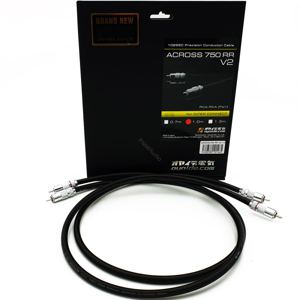 OYAIDE ACROSS 750 V2 RCAケーブル1m ペア 中古 オヤイデ