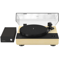 Unitra Gramofon z napędem bezpośrednim GSH-801 Edmund (Czarny / Jasny jesion)
