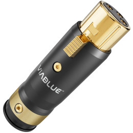 VIABLUE T8 XLR XL Jack (Black) - Wtyk XLR żeński (1 szt.)