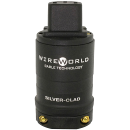 Wireworld IEC Plug Silver-Clad Copper (OFC) Alloy 15A - C13 - (PCSVRIEC)