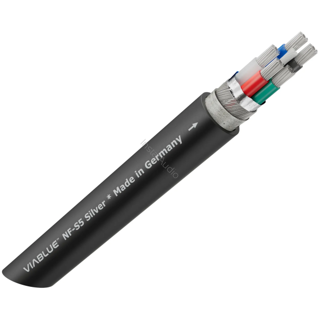 VIABLUE NF-S5 Silver (Phono Cable) - Przewód Gramofonowy (na metry)