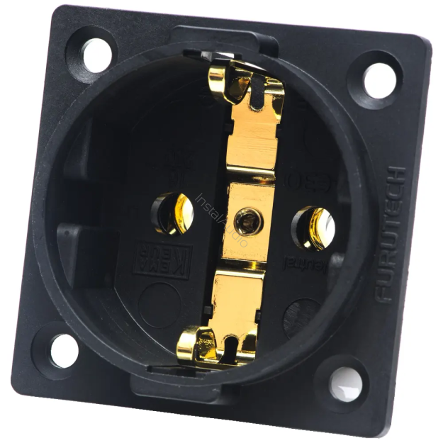 Furutech FI-E30 (G) - Gniazdo montażowe Schuko (EU) - Raty 20x0% - Darmowa dostawa od 100 zł - PayPo - Leasing - Odsłuchy Konin - Specjalna oferta!