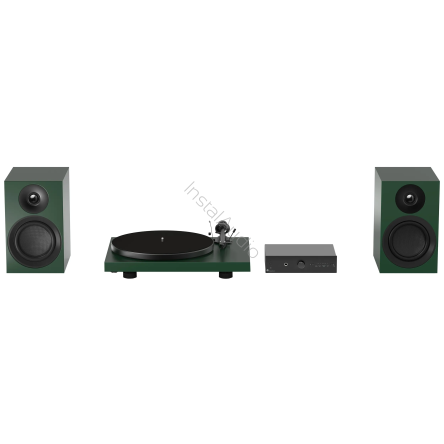 Pro-ject Colourful Audio System E (Satin Green / Zielony Satyna) - Kompletny Gramofonowy Zestaw Stereo - Raty 20x0% - Darmowa dostawa od 50 zł - PayPo - Leasing - Odsłuchy Konin - Specjalna oferta!