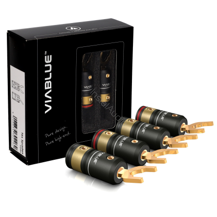 VIABLUE T8 SPADES - Wtyki Widełkowe - Raty 20x0% - Darmowa dostawa od 50 zł - PayPo - Leasing - Odsłuchy Konin - Specjalna oferta!
