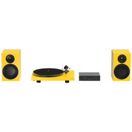 Pro-ject Colourful Audio System E (Satin Yellow / Żółty Satyna) - Kompletny Gramofonowy Zestaw Stereo - Raty 20x0% - Darmowa dostawa od 50 zł - PayPo - Leasing - Odsłuchy Konin - Specjalna oferta!