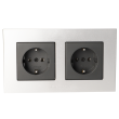 GigaWatt G-044 SCHUKO Duplex - Podwójne gniazdo ścienne Schuko (EU) - Raty 20x0% - Darmowa dostawa od 50 zł - PayPo - Leasing - Odsłuchy Konin - Specjalna oferta! - 2