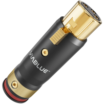 VIABLUE T8 XLR XL Jack (Red) - Wtyk XLR żeński (25 szt.)