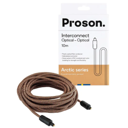 PROSON Arctic Series Optical Cable - 10.0m - (AROPT10) - Przewód optyczny (Toslink) - Raty 20x0% - Darmowa dostawa od 50 zł - PayPo - Leasing - Odsłuchy Konin - Specjalna oferta!
