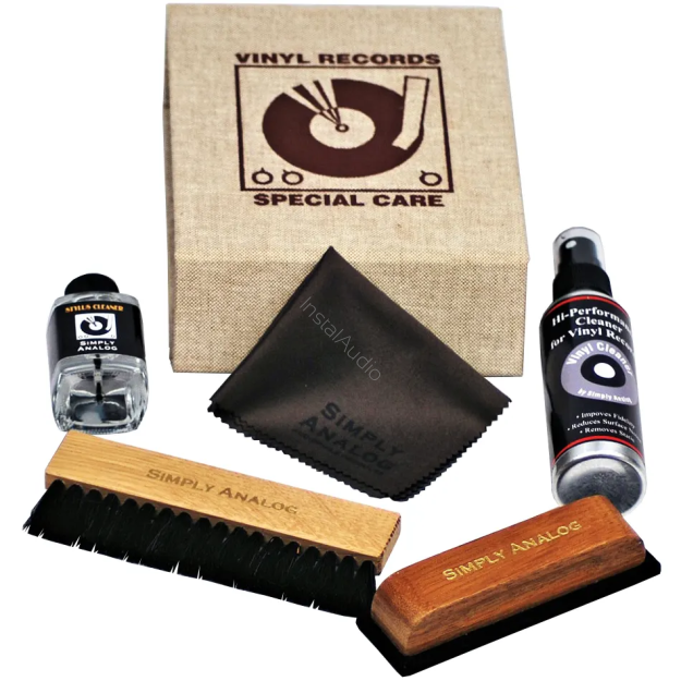 Simply Analog Deluxe Cleaning Boxset (Skórzany) - Zestaw do Czyszczenia Gramofonu i Płyt Winylowych (Brązowy) - Raty 20x0% - Darmowa dostawa od 100 zł - PayPo - Leasing - Odsłuchy Konin - Specjalna oferta!