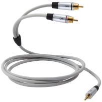 QED PERFORMANCE J2P - 3.0m - (QE7737) - Przewód Analogowy (Mini-Jack 3.5mm - 2RCA)