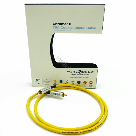 Wireworld Chroma 8 Coaxial Digital Audio Cable - 1.5m - (CRV1.5M-8) - Przewód coaxialny - Raty 20x0% - Darmowa dostawa od 50 zł - PayPo - Leasing - Odsłuchy Konin - Specjalna oferta!