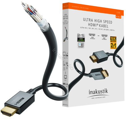 IN-AKUSTIK Star HDMI 2.1 - 2.0m - Przewód HDMI - Raty 20x0% - Darmowa dostawa od 50 zł - PayPo - Leasing - Odsłuchy Konin - Specjalna oferta!
