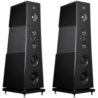 Rosso Fiorentino Florentia (High Gloss Black / Czarny Połysk) - Kolumny Podłogowe High-End