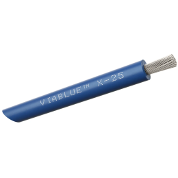 VIABLUE X-25 Silver Single Conductors (N / Blue) - Przewód Zasilający (na metry)