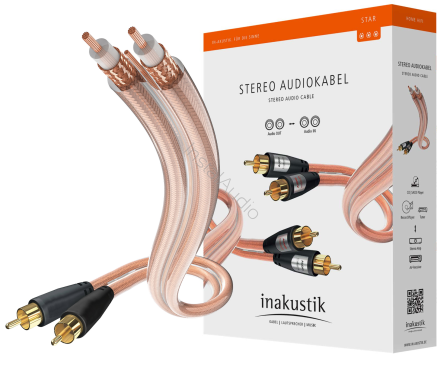IN-AKUSTIK Star RCA - 2x3.0m - Przewód Analogowy 2RCA-2RCA - Raty 20x0% - Darmowa dostawa od 50 zł - PayPo - Leasing - Odsłuchy Konin - Specjalna oferta!
