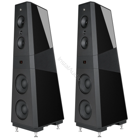 Rosso Fiorentino Pisa (High Gloss Black / Czarny Połysk) - Kolumny Podłogowe High-End