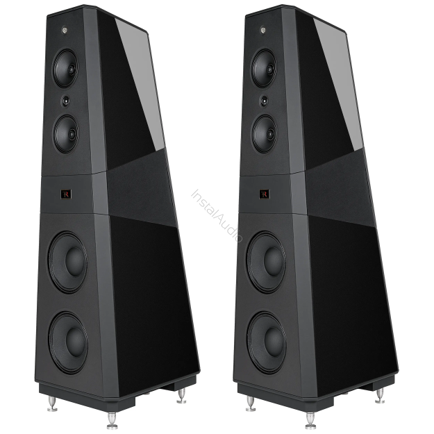 Rosso Fiorentino Pisa (High Gloss Black / Czarny Połysk) - Kolumny Podłogowe High-End