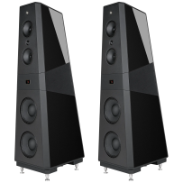Rosso Fiorentino Pisa (High Gloss Black / Czarny Połysk) - Kolumny Podłogowe High-End
