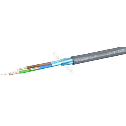 GigaWatt LC-Y EVO 3X4 - Ekranowany Kabel Instalacyjny - Cena za 1 mb - Raty 20x0% - Darmowa dostawa od 50 zł - PayPo - Leasing - Odsłuchy Konin - Specjalna oferta!