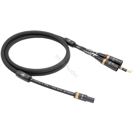VIABLUE NF-S5 T8 5PIN DIN SME / XLR (Black) - 1.0m - Przewód Gramofonowy (5PIN DIN SME - 2XLR z żyłą uziemiającą)