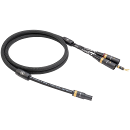 VIABLUE NF-S5 T8 5PIN DIN SME / XLR (Black) - 1.0m - Przewód Gramofonowy (5PIN DIN SME - 2XLR z żyłą uziemiającą)