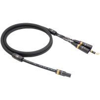 VIABLUE NF-S5 T8 5PIN DIN SME / XLR (Black) - 1.0m - Przewód Gramofonowy (5PIN DIN SME - 2XLR z żyłą uziemiającą)