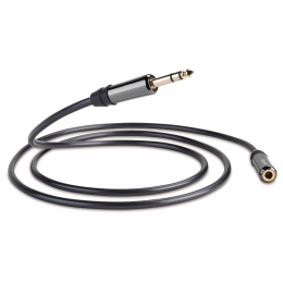 QED Performance Headphone Extension Graphite - 5.0m - (QE7307) - Przedłużacz duży Jack stereo 6.3mm - Raty 20x0% - Darmowa dostawa od 50 zł - PayPo - Leasing - Odsłuchy Konin - Specjalna oferta!