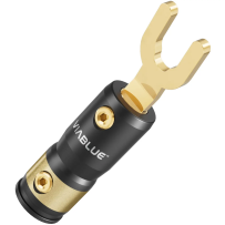 VIABLUE T8 Mini Spades 4 MM - Wtyk Widełkowy (1 szt.)
