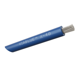 VIABLUE X-40 Silver Single Conductors (N / Blue) - Przewód Zasilający (na metry)