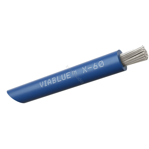 VIABLUE X-60 Silver Single Conductors (N / Blue) - Przewód Zasilający (na metry)