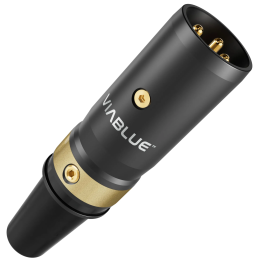 VIABLUE T8 XLR Plug (Black) - Wtyk XLR męski (25 szt.)