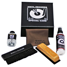 Simply Analog Deluxe Cleaning Boxset (Skórzany) - Zestaw do Czyszczenia Gramofonu i Płyt Winylowych (Czarny) - Raty 20x0% - Darmowa dostawa od 50 zł - PayPo - Leasing - Odsłuchy Konin - Specjalna oferta!