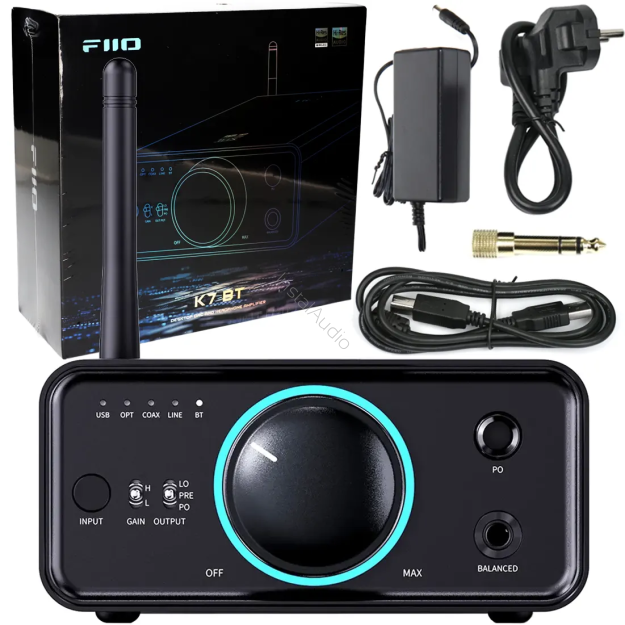 FiiO K7 BT + Akcesoria - DAC / Wzmacniacz słuchawkowy z Bluetooth - Raty 20x0% - Darmowa dostawa od 100 zł - PayPo - Leasing - Odsłuchy Konin - Specjalna oferta!