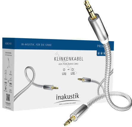 IN-AKUSTIK Premium MP3 JACK - 1.5m - mini Jack 3,5 mm - mini Jack 3,5 mm - Raty 20x0% - Darmowa dostawa od 50 zł - PayPo - Leasing - Odsłuchy Konin - Specjalna oferta!