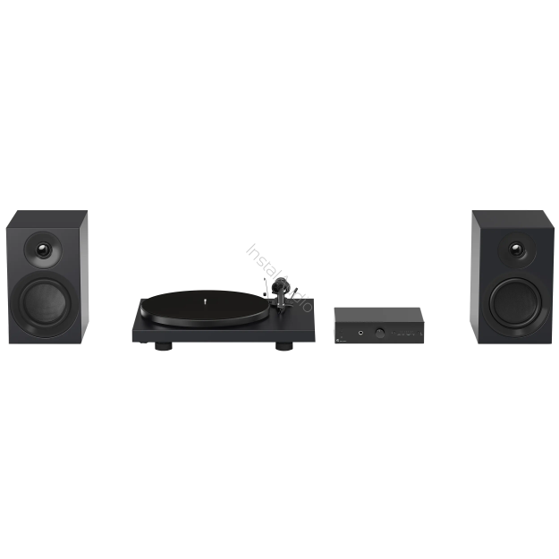 Pro-ject Colourful Audio System E (Satin Black / Czarny Satyna) - Kompletny Gramofonowy Zestaw Stereo - Raty 20x0% - Darmowa dostawa od 100 zł - PayPo - Leasing - Odsłuchy Konin - Specjalna oferta!