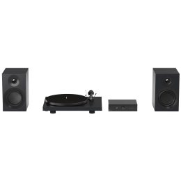 Pro-ject Colourful Audio System E (Satin Black / Czarny Satyna) - Kompletny Gramofonowy Zestaw Stereo - Raty 20x0% - Darmowa dostawa od 50 zł - PayPo - Leasing - Odsłuchy Konin - Specjalna oferta!