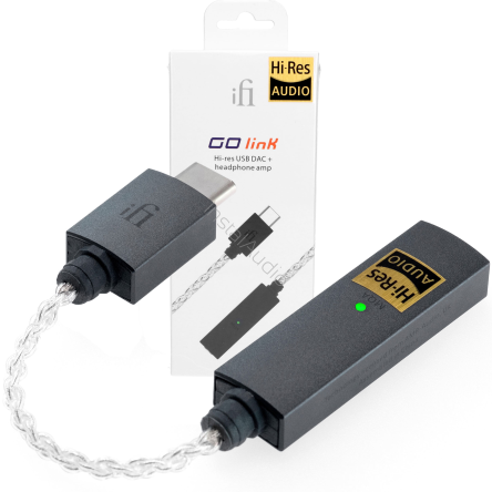 iFi Audio GO link - Dongle DAC z wzm. słuchawkowym i MQA - Raty 20x0% - Darmowa dostawa od 50 zł - PayPo - Leasing - Odsłuchy Konin - Specjalna oferta!