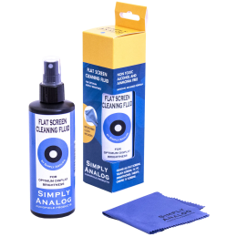 Simply Analog Flat Screen Cleaner (200ml) - Płyn do Czyszczenia Ekranów (W Zestawie Mikrofibra) - Raty 20x0% - Darmowa dostawa od 50 zł - PayPo - Leasing - Odsłuchy Konin - Specjalna oferta!