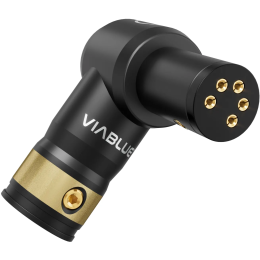 VIABLUE T8 5PIN DIN SME TONEARM 90 PLUG UP - Kątowy Wtyk DIN 5-pin (SME) skierowany do góry (1 szt.)