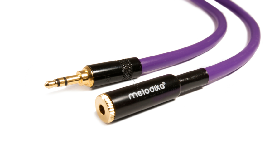 Melodika Purple Rain MDPMJ10 - 1.0m - Przedłużacz gniazdo mini Jack 3,5mm - wtyk mini Jack 3,5mm - Raty 20x0% - Darmowa dostawa od 100 zł - PayPo - Leasing - Odsłuchy Konin - Specjalna oferta!