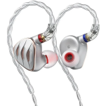 FiiO FH5s (Silver / Srebrny) -  Półotwarte słuchawki IEM - Raty 20x0% - Darmowa dostawa od 100 zł - PayPo - Leasing - Odsłuchy Konin - Specjalna oferta! - 2